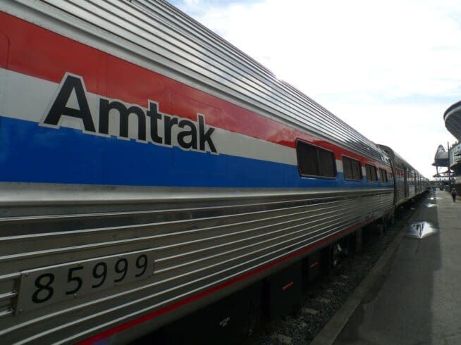 Amtrak train.
